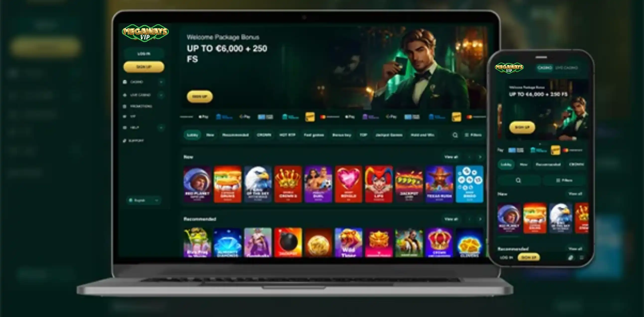MegaWaysVip Casino App Screenshot